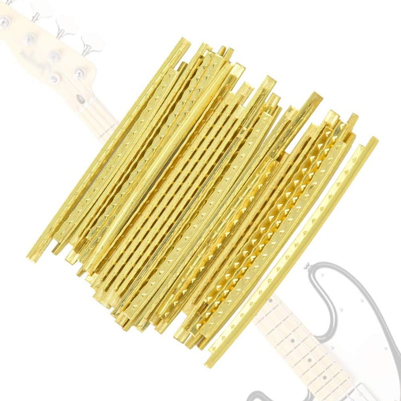 Wal front 24PCS Fingerboard Fret Wire 2.7mm Brass Fretwire Electric Guitar Bass Replacement Guitar Parts Repair Accessory - Image 2